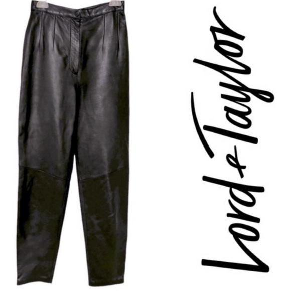 Vintage leather pants size 8 - Picture 1 of 10